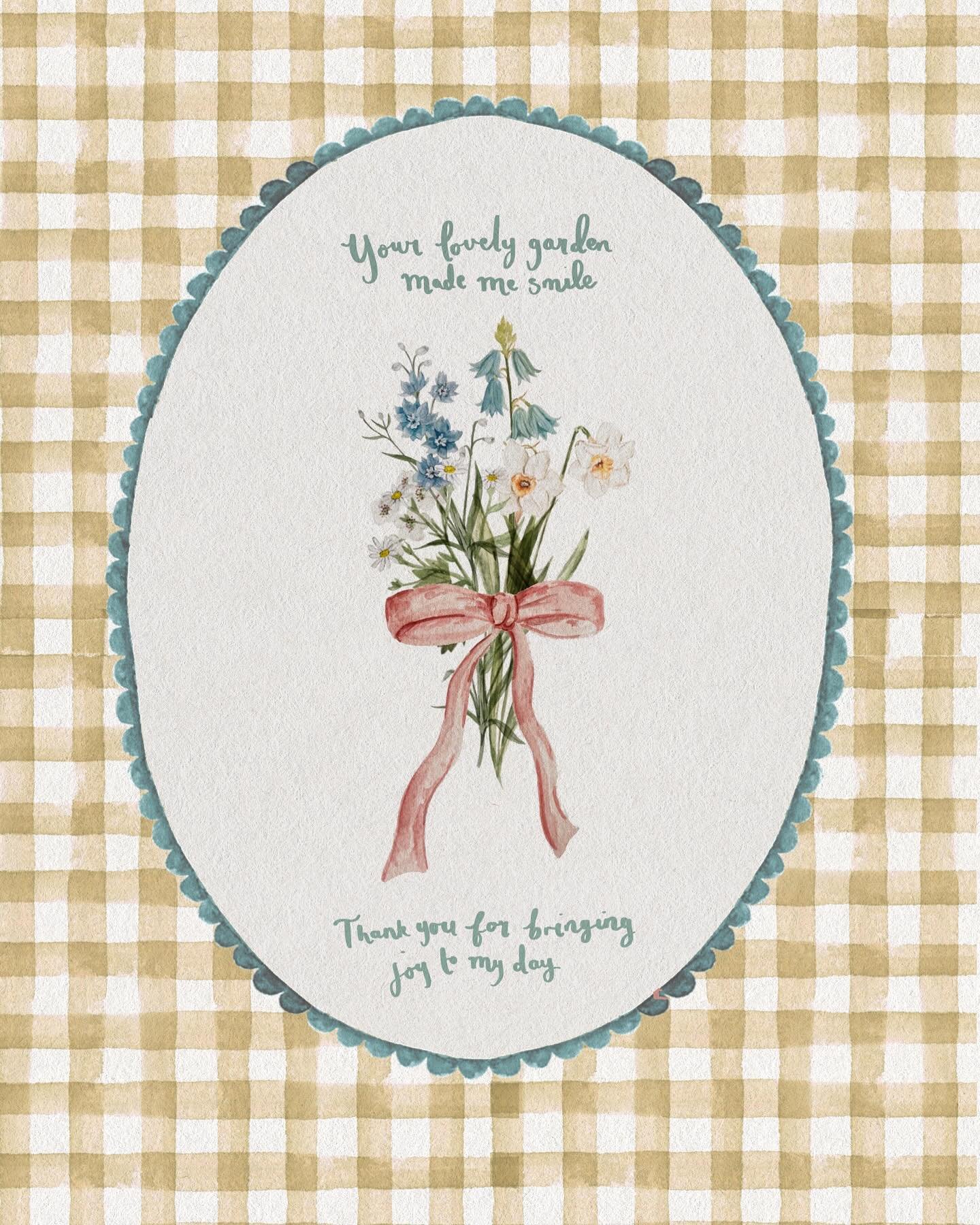 It&rsquo;s that time of year again&hellip; our garden joy postcards are designed to spread smiles around your neighbourhood :) .. How would you feel if you got one of these through your door? &hellip;link in bio!