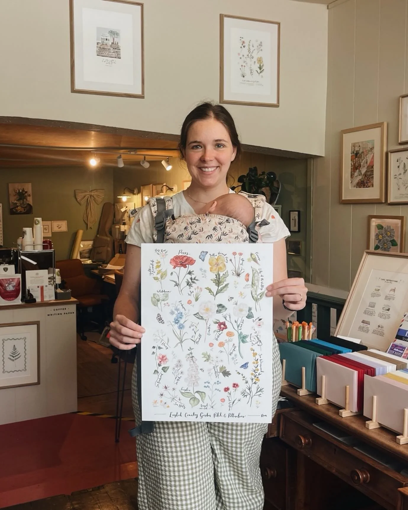 The larger A3 version of this has been so popular! Thank you so much for your orders 🥰🪴🌻 print: &lsquo;petals and pollinators&rsquo; size: A3