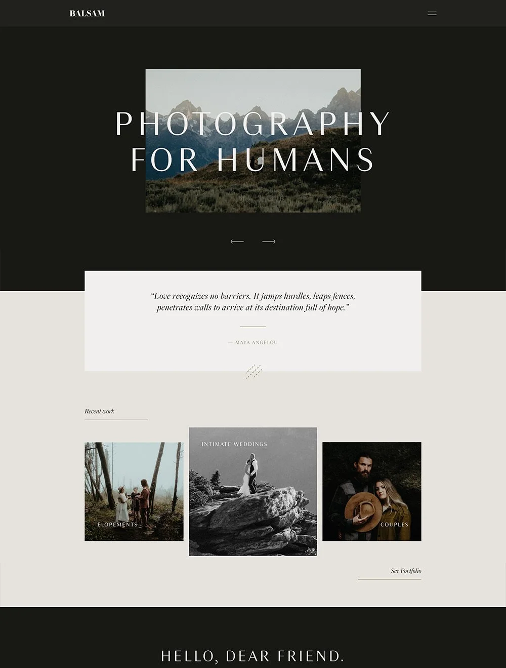 Balsam - Squarespace 7.1