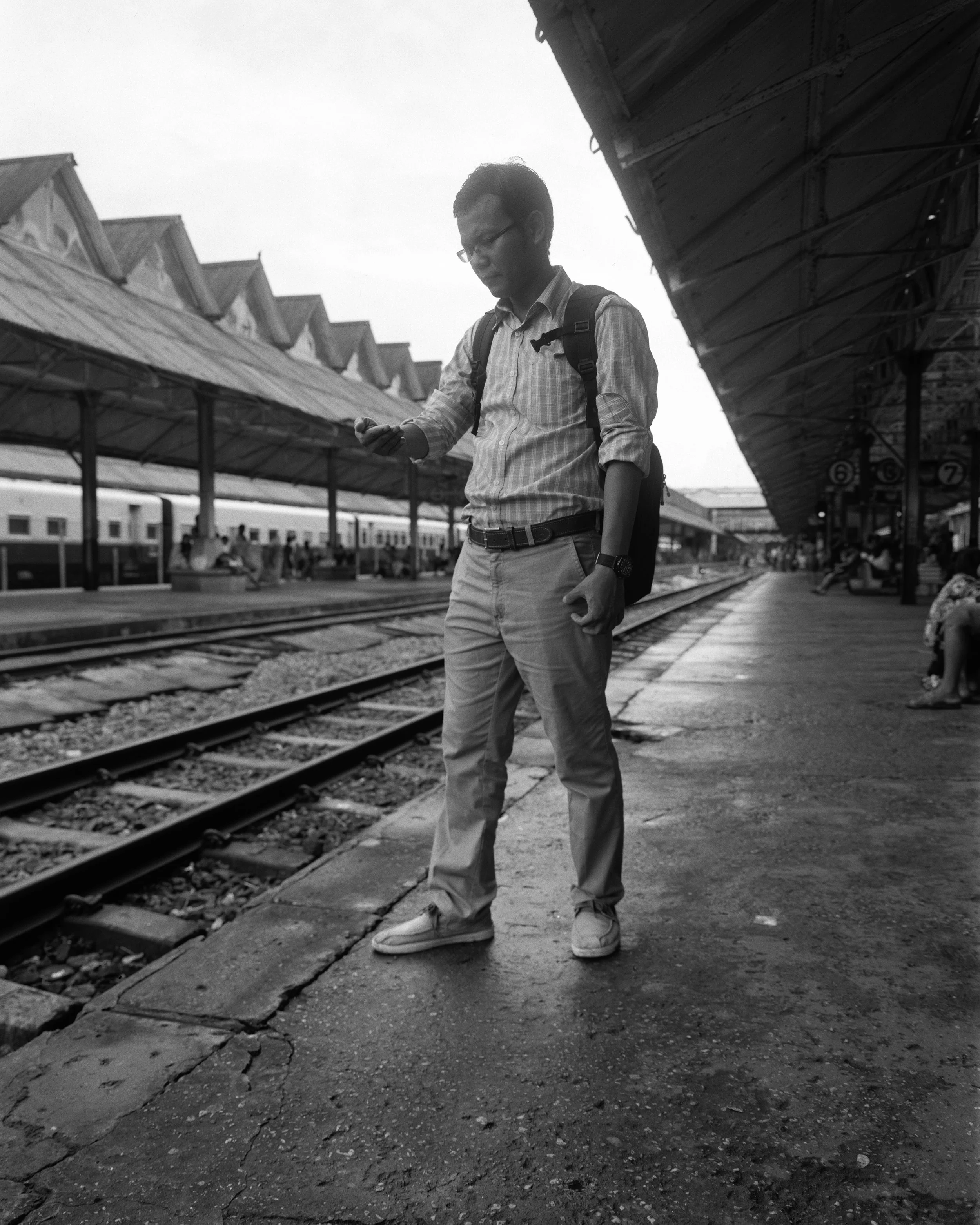 Circle Train Passenger, Yangon, Myanmar, 2018