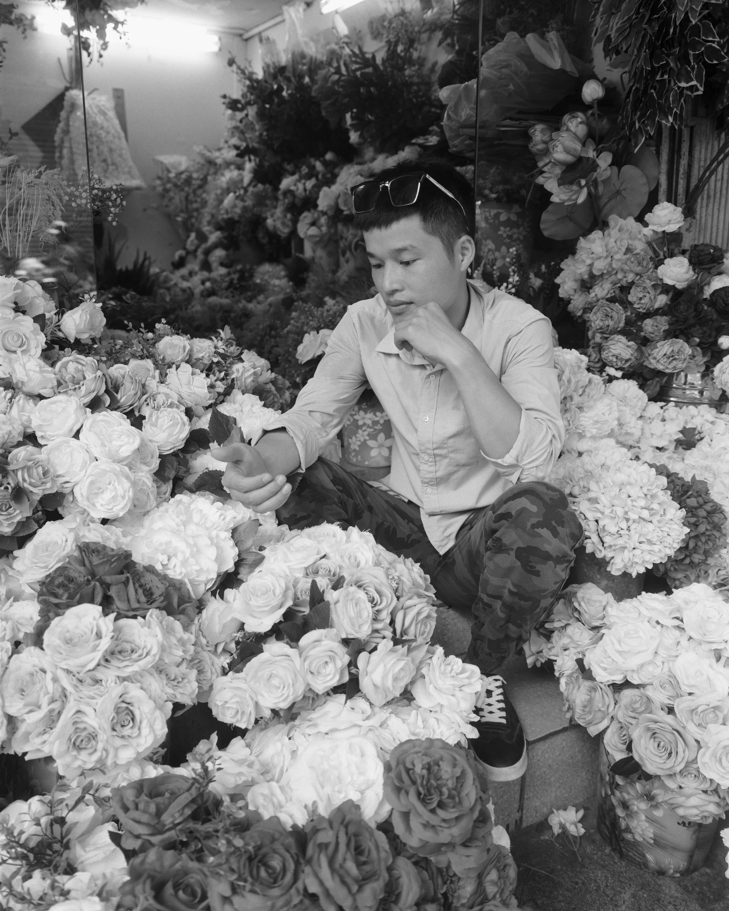 Lotus in a Flower Shop, Hanoi, Vietnam, 2018