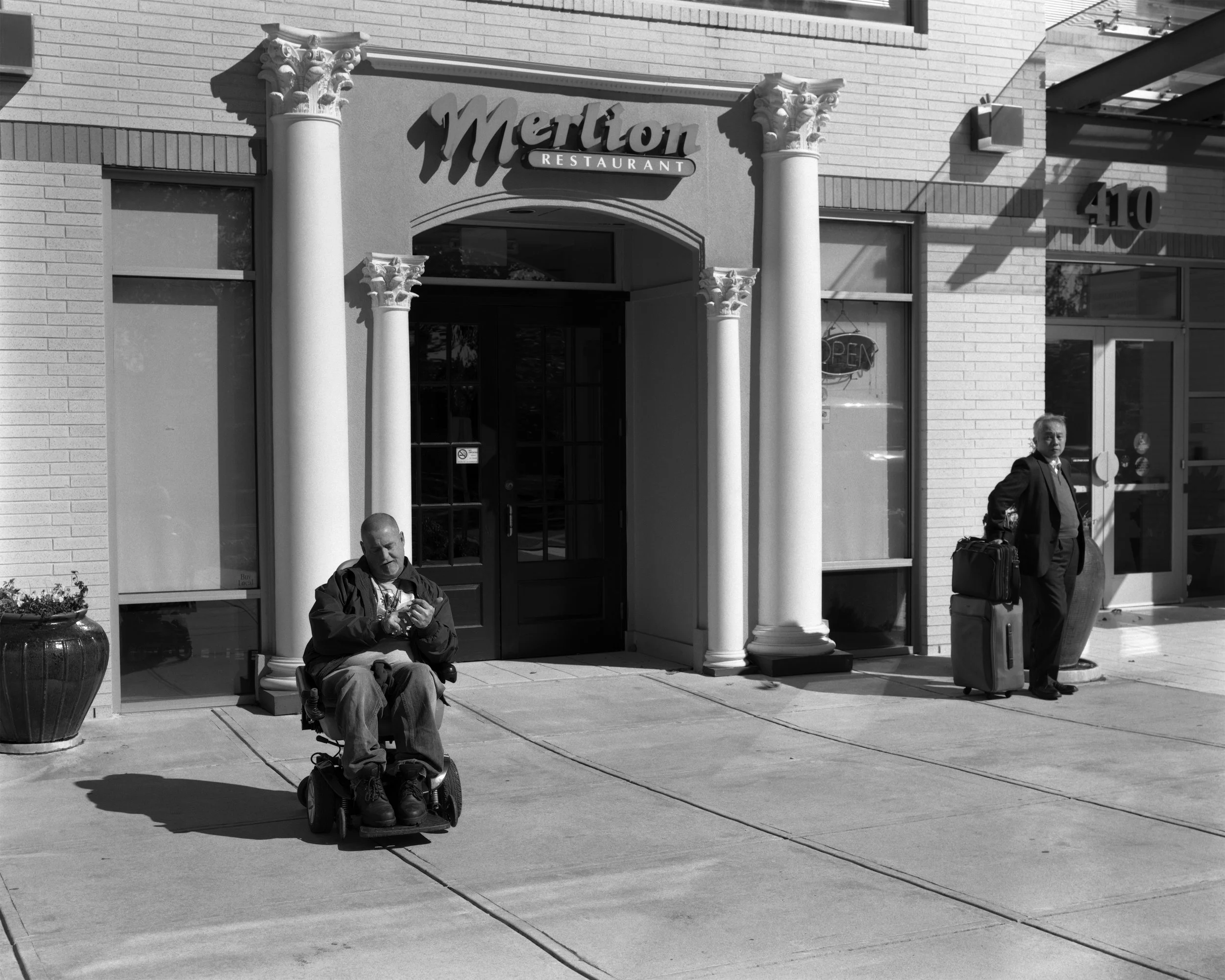 Micheal and the man who minds, Chapel Hill, North Carolina, 2014