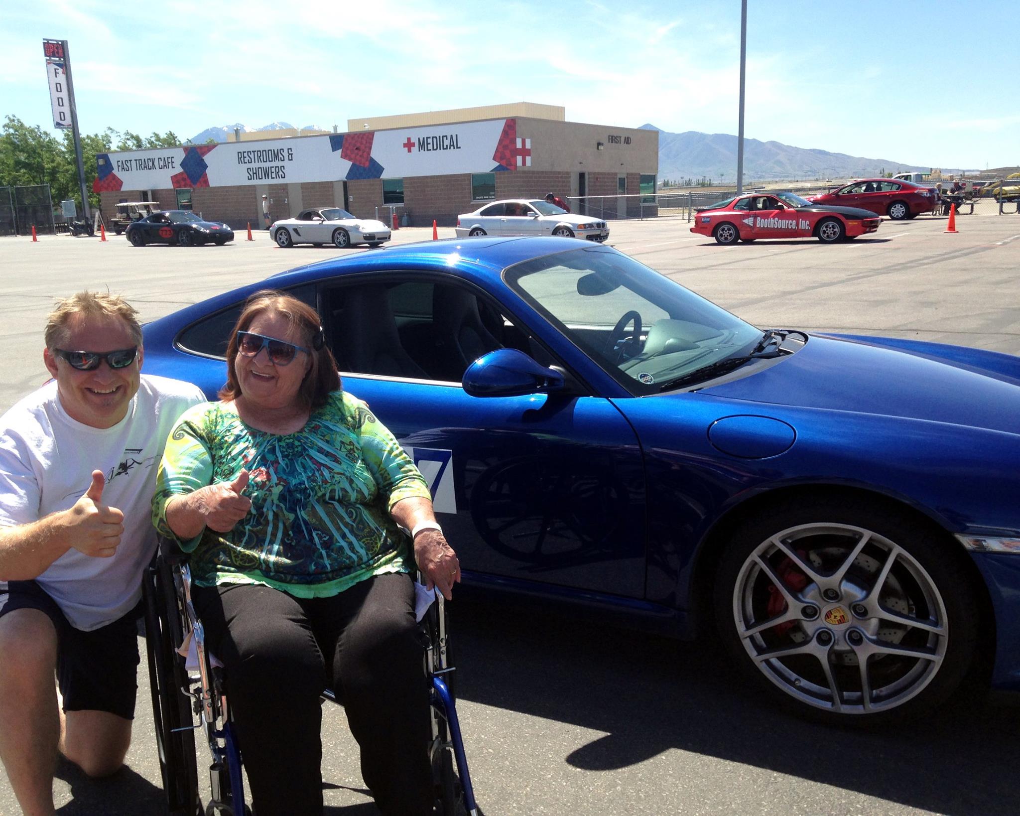 Blue Porsche Ride