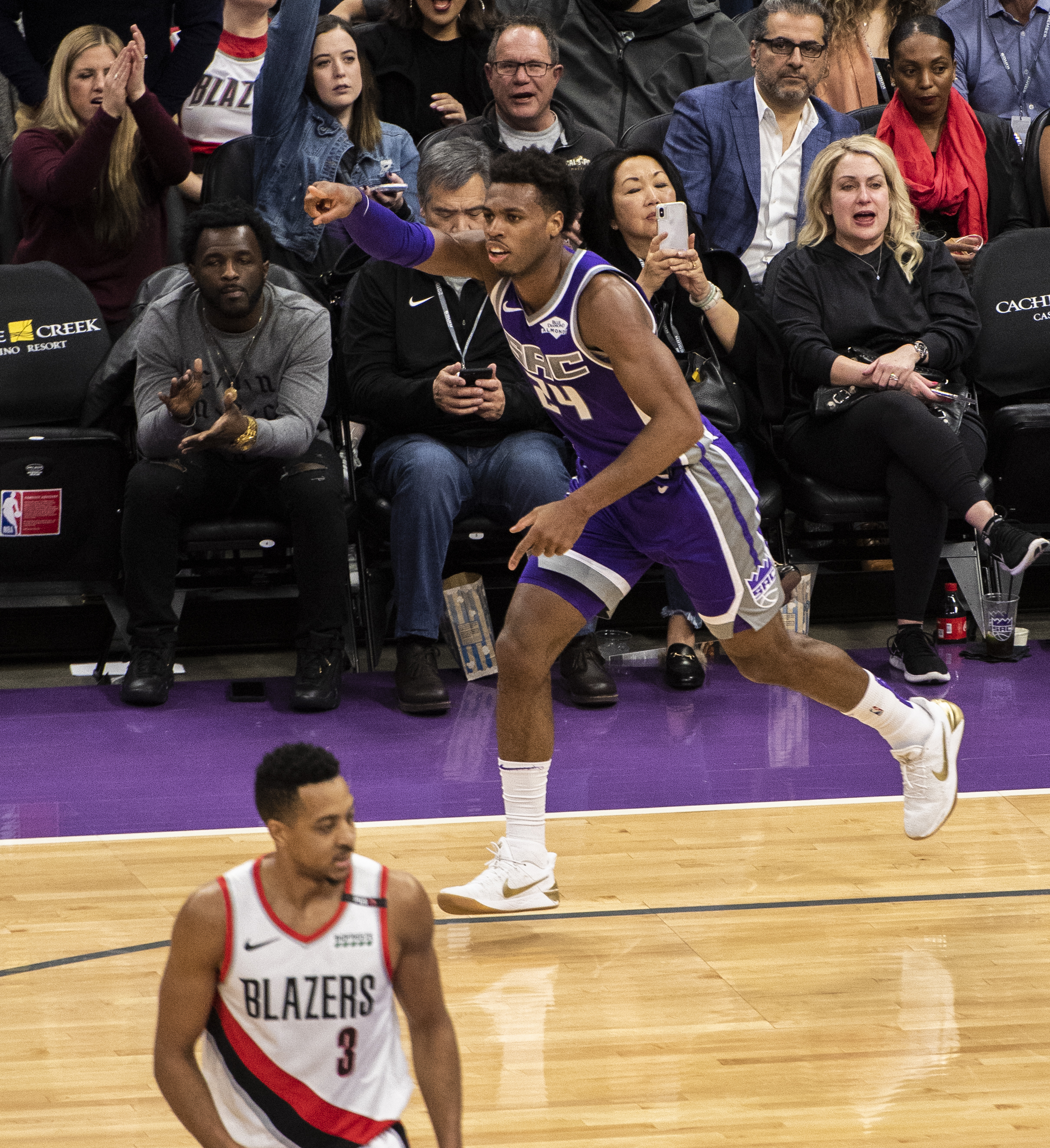 Buddy Hield finished with a team-high 19 points as he shot 7-for-10 from the field and added seven rebounds.