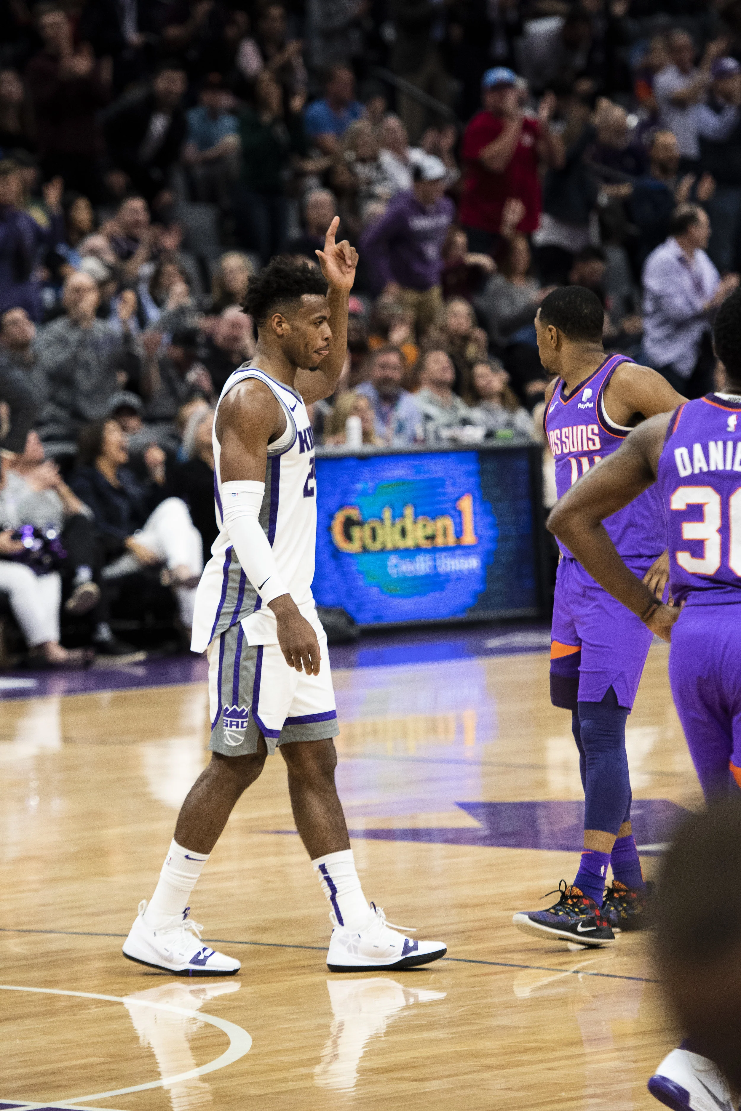 He needed three coming into Saturday’s game to pass Peja Stojakovic with 240 three’s made in a season. Hield currently has 245 on the season.