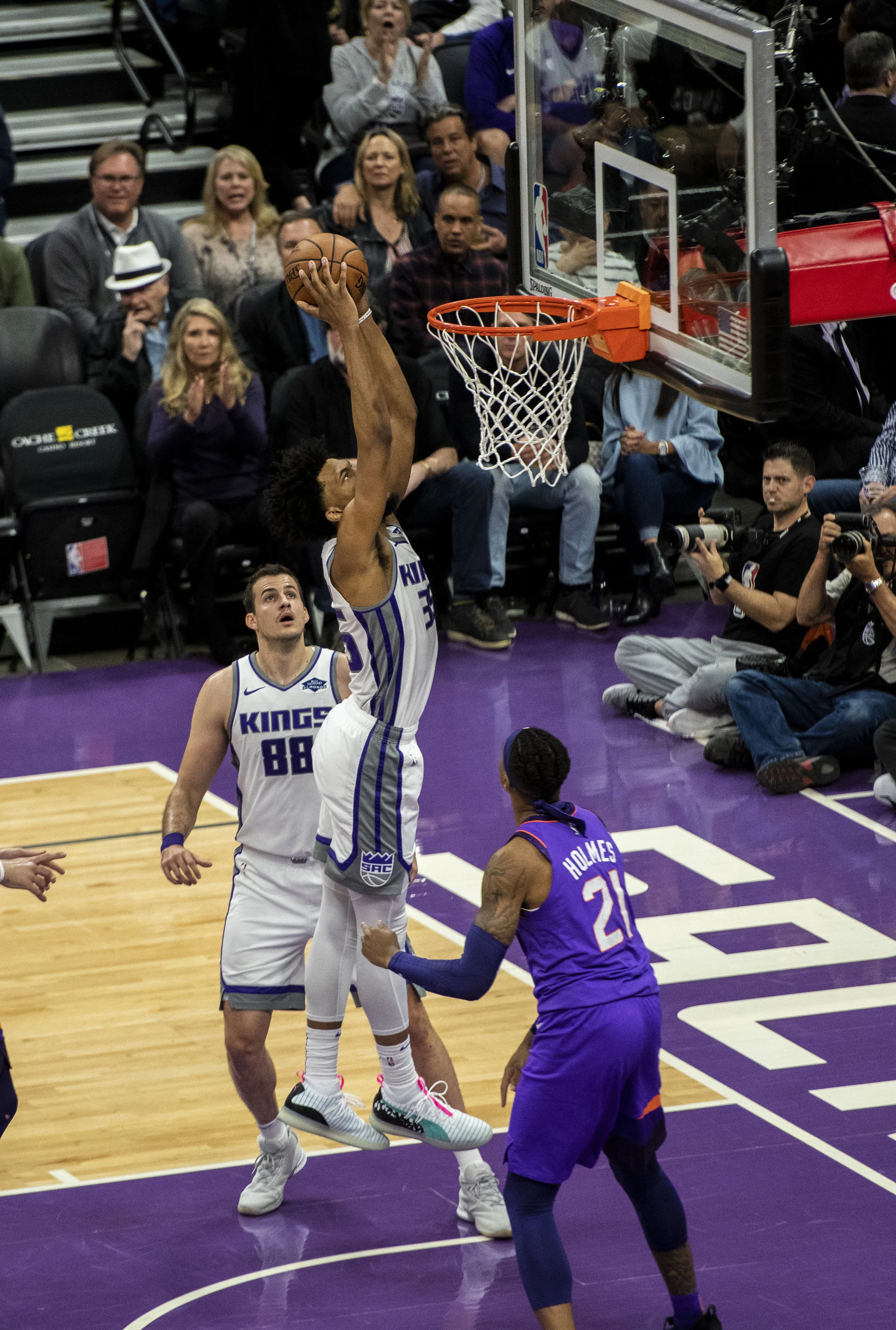 Marvin Bagley III earned his 15th double-double as a reserve this season as he scored 16 points and grabbed 11 rebounds.