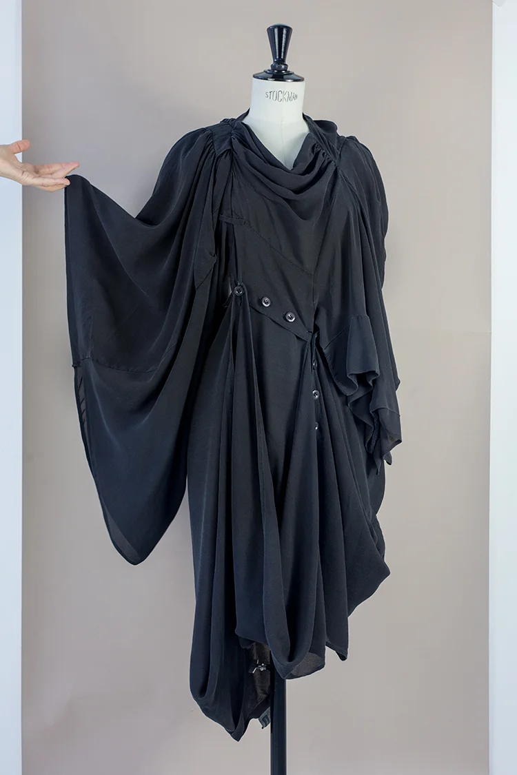 DRESS Black Phase Collection SS17 Black Wash Archive Dress Deconstructed Princess Dress Dress-Ltd