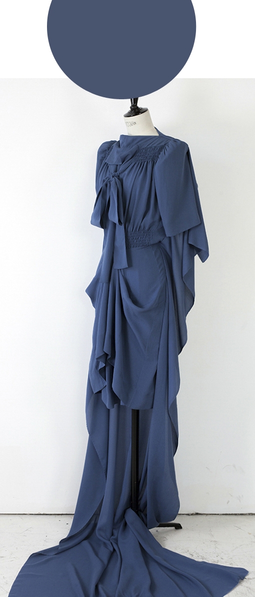 07 CORNFLOWER/ Short Sleeve Flat Pack Sculpture Maxi
