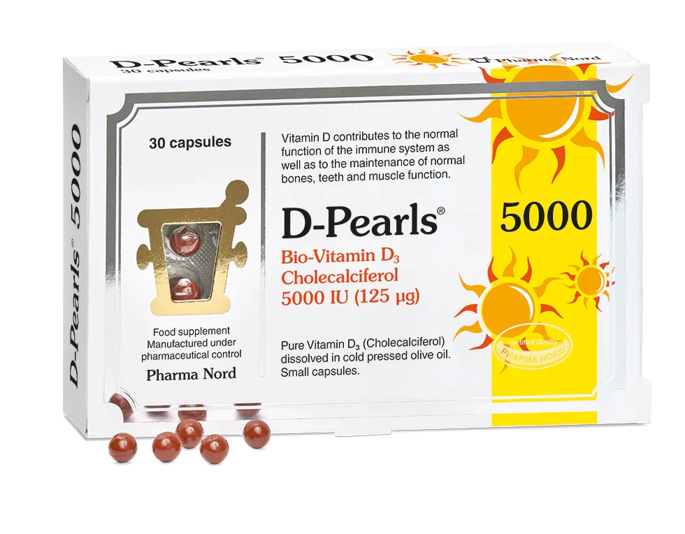 Pharma Nord D-Pearls 5000 IU – 125mcg