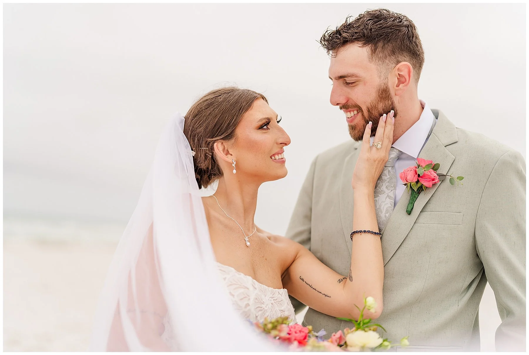 A Relaxed Spring Beach Wedding for Grace &amp; Dalton in Pensacola Beach