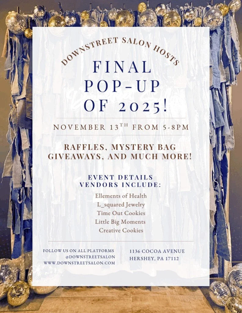 we have amazing gift raffle baskets, and mystery bags full of goodies for this event! Stop by to pick up an early holiday present for your loved ones!