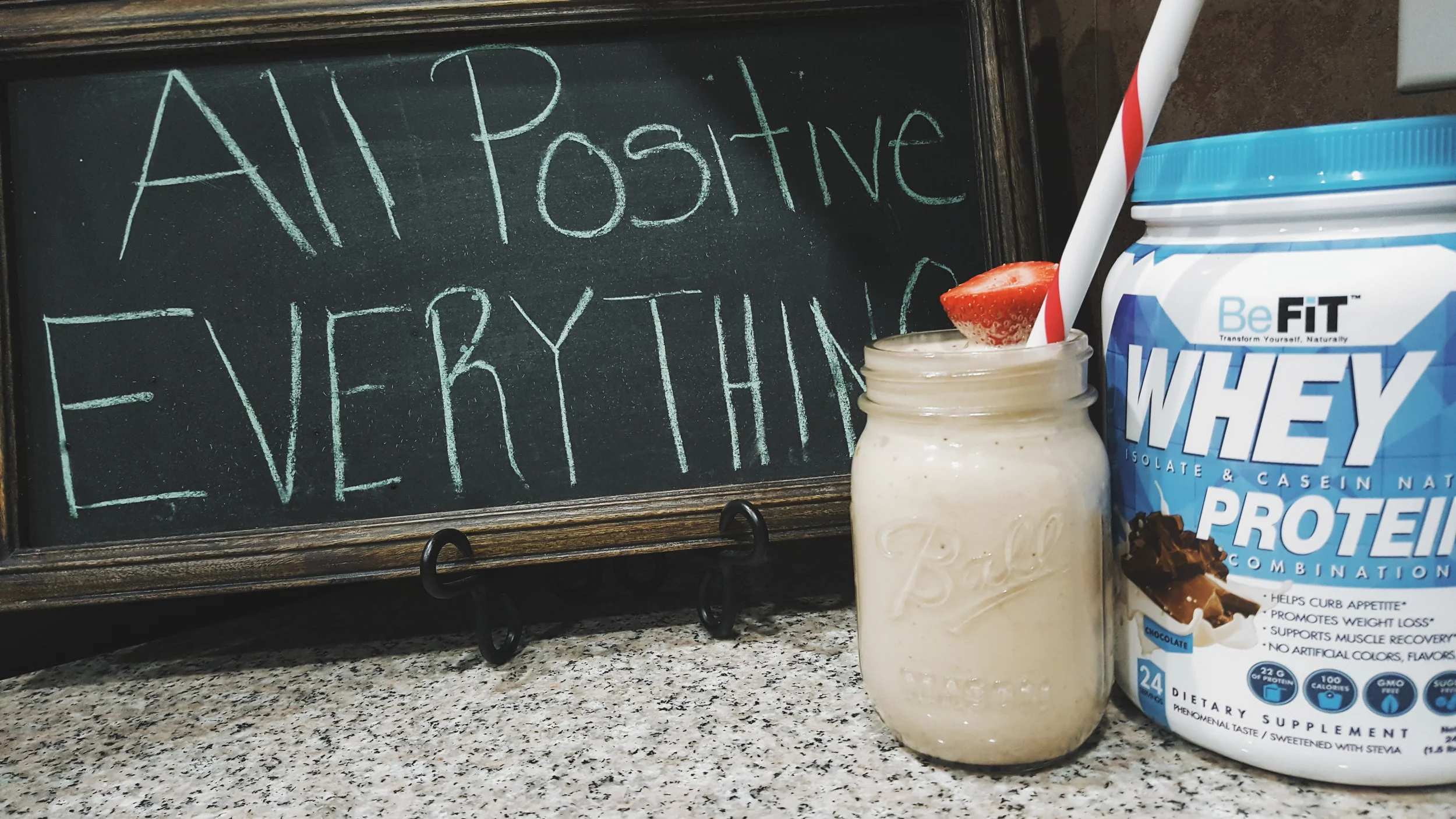 BeFit With a Chocolate PB and J Protein Smoothie