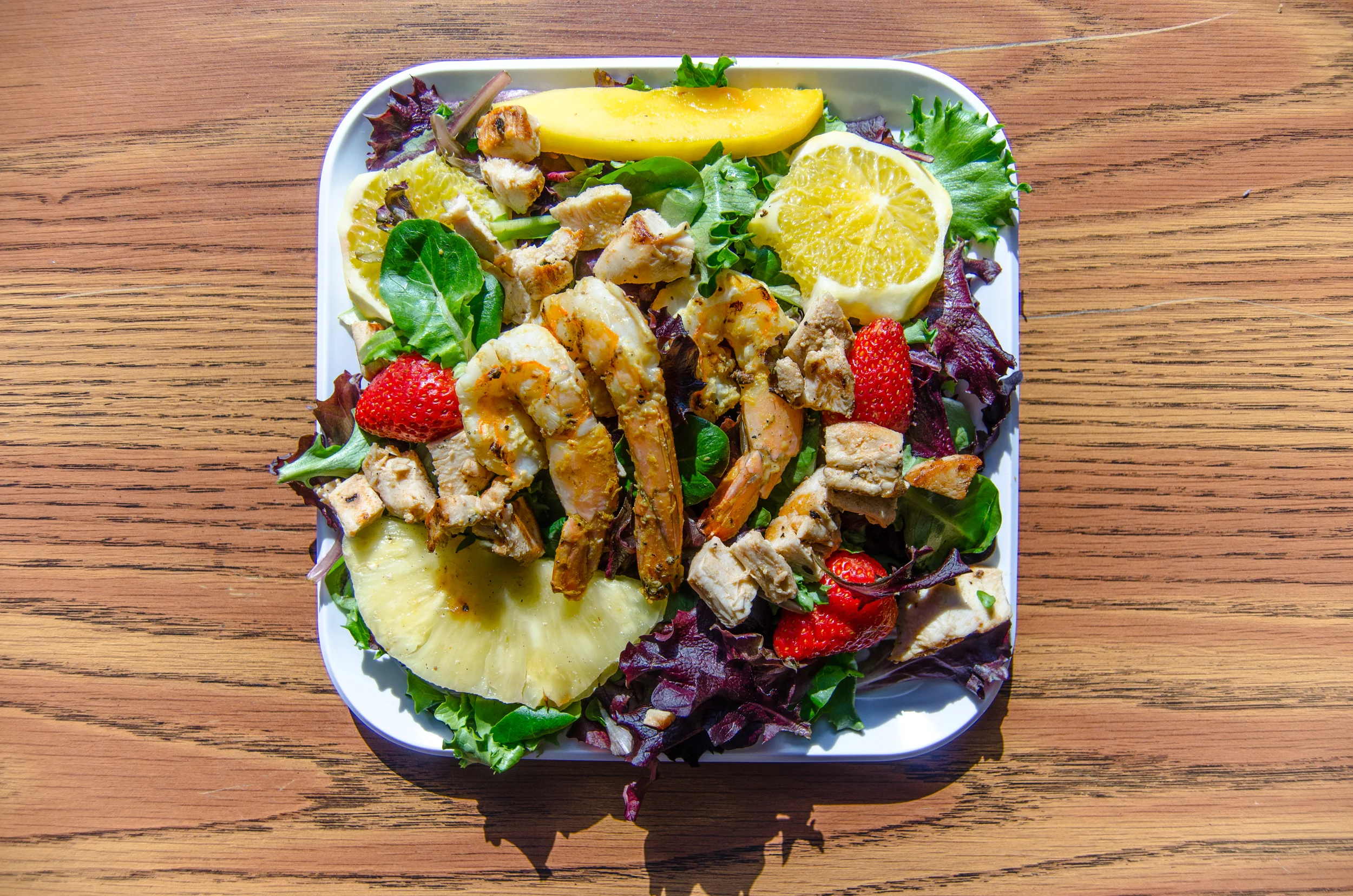 Tropical Salad with a Honey Balsamic Vinagarette