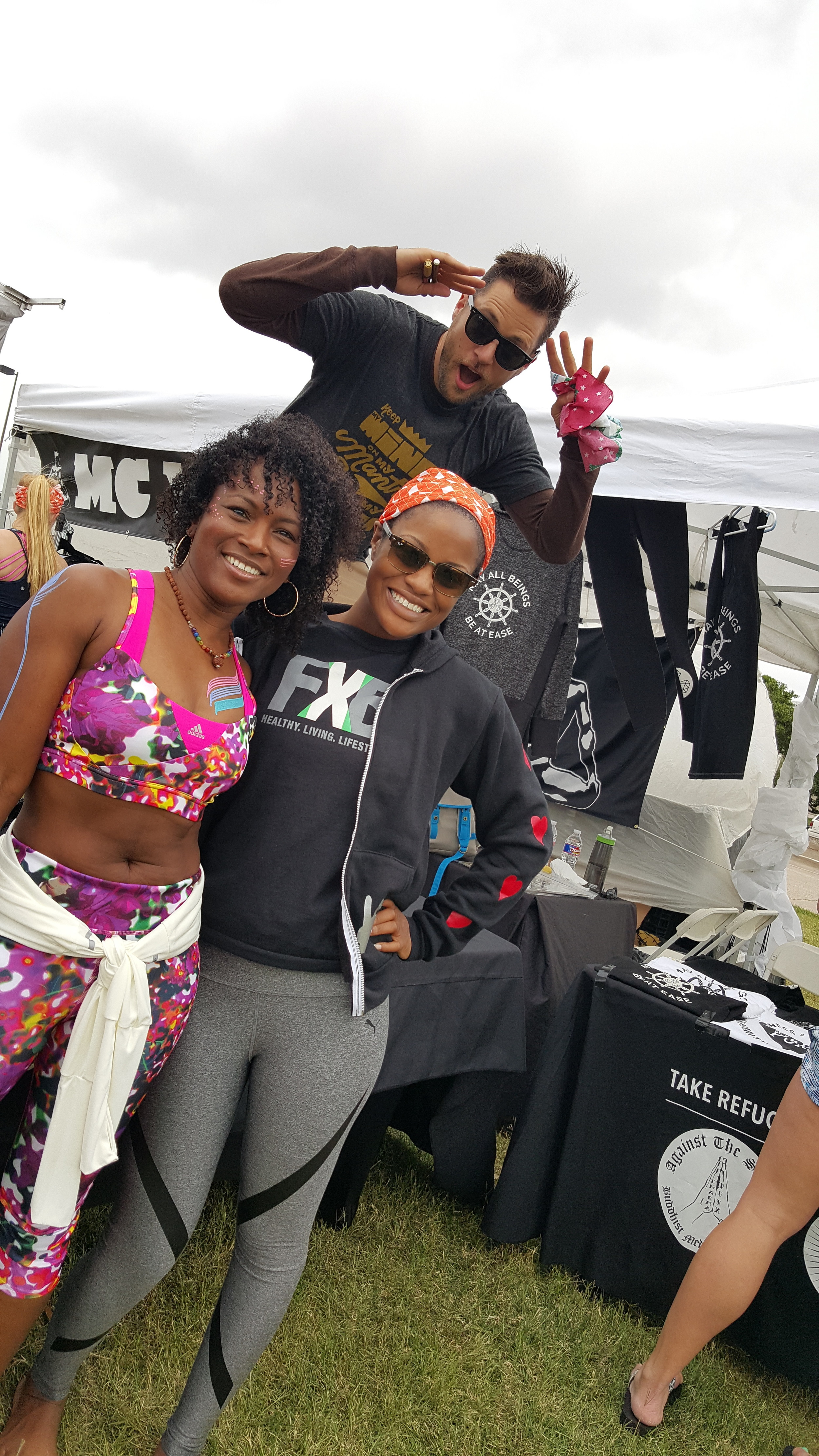 Faith Hunter, MC Yogi, and Fit X Brit. Image FitXBrit