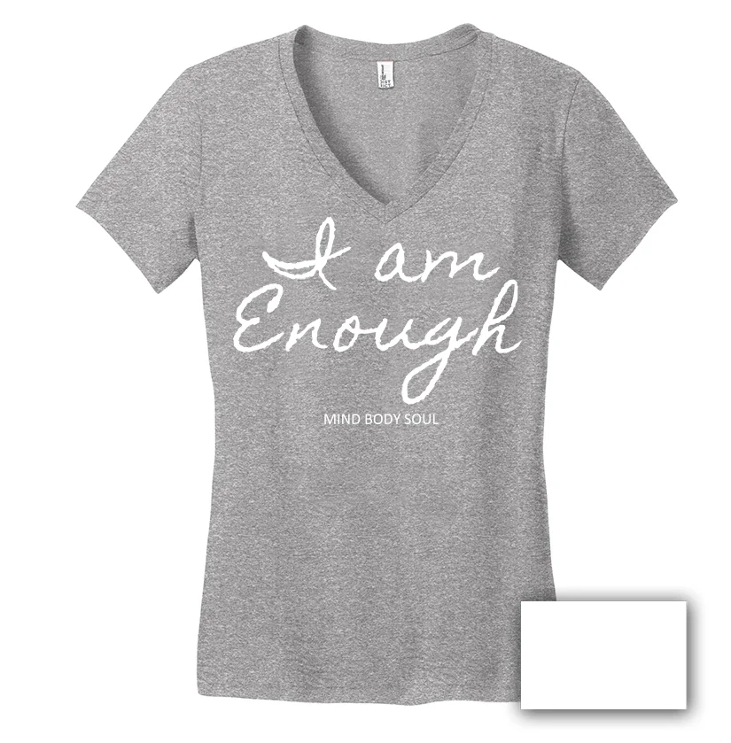 (Gray & White) I AM ENOUGH Shirt