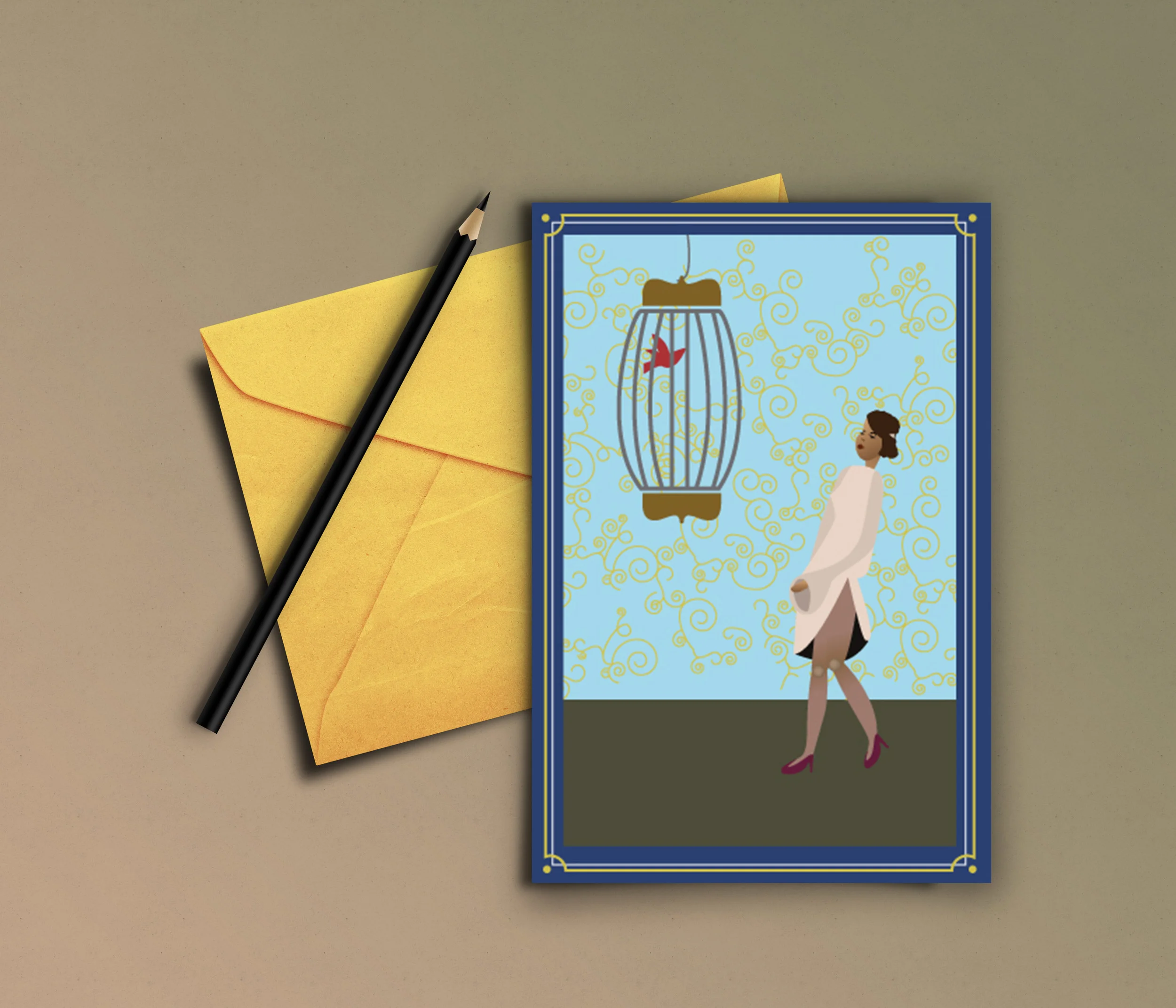 Art Deco Holiday Cards