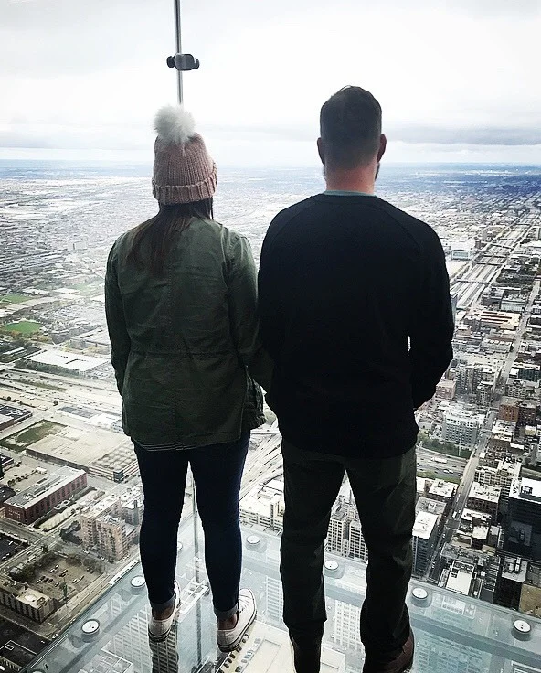 Erin + Brett were certainly gazing toward the horizon on their recent trip to Chicago. What are you looking forward to in 2018? Make it your resolution to Travel More + Stress Less: we do the work, you Pack Up + Go!