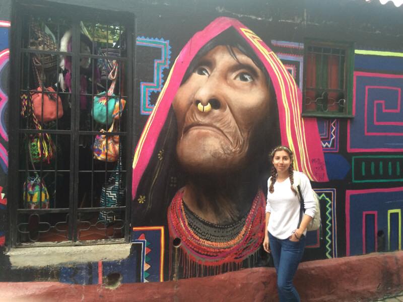 Here I am on a guided Street Art Tour of Bogota, where I met friends I’m still in touch with today!