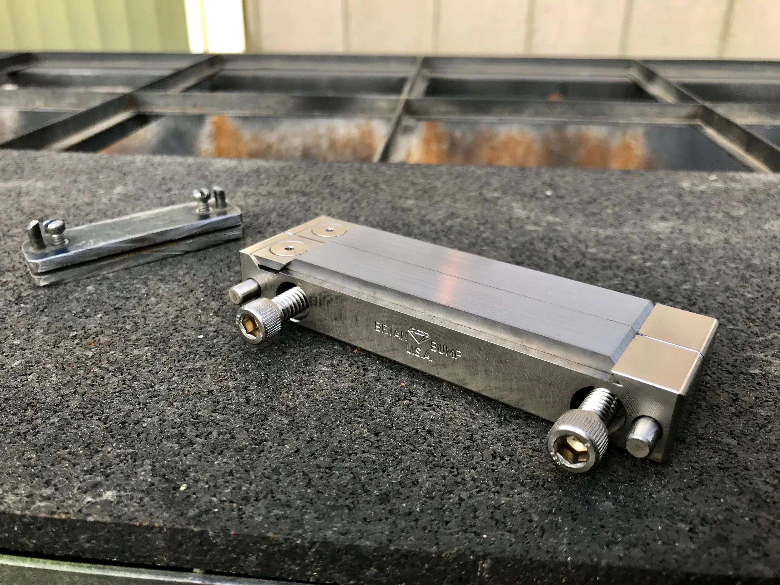 New Stainless Steel File Guide with 3" Adjustable Carbides — Bruce Bump