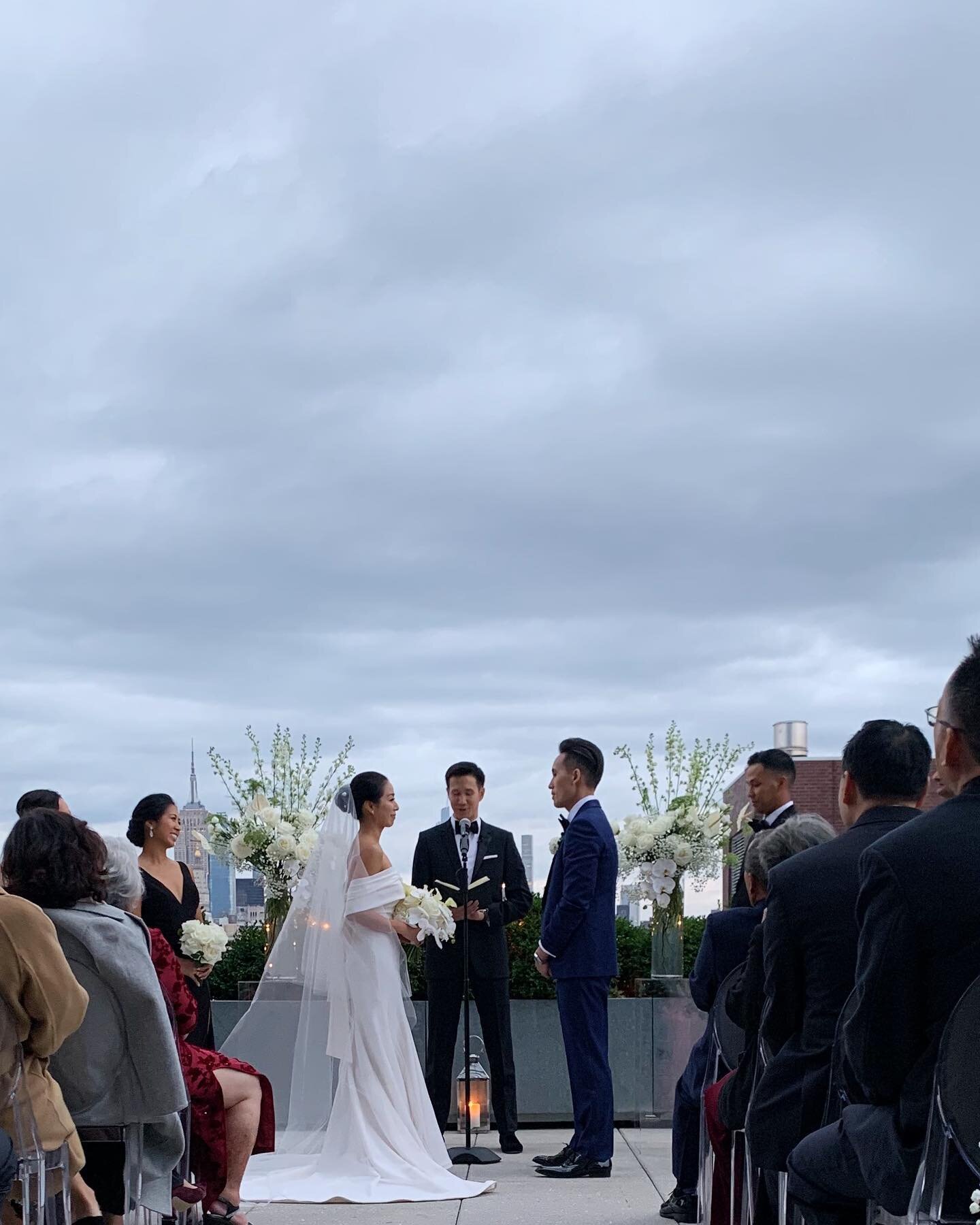 This year had some epic weddings, and C+J&rsquo;s was definitely one of them. So thankful the rain held out for them to celebrate their ceremony on the Sunrise Terrace at @publichotels with the amazing views of the city! Congrats to the beautiful cou