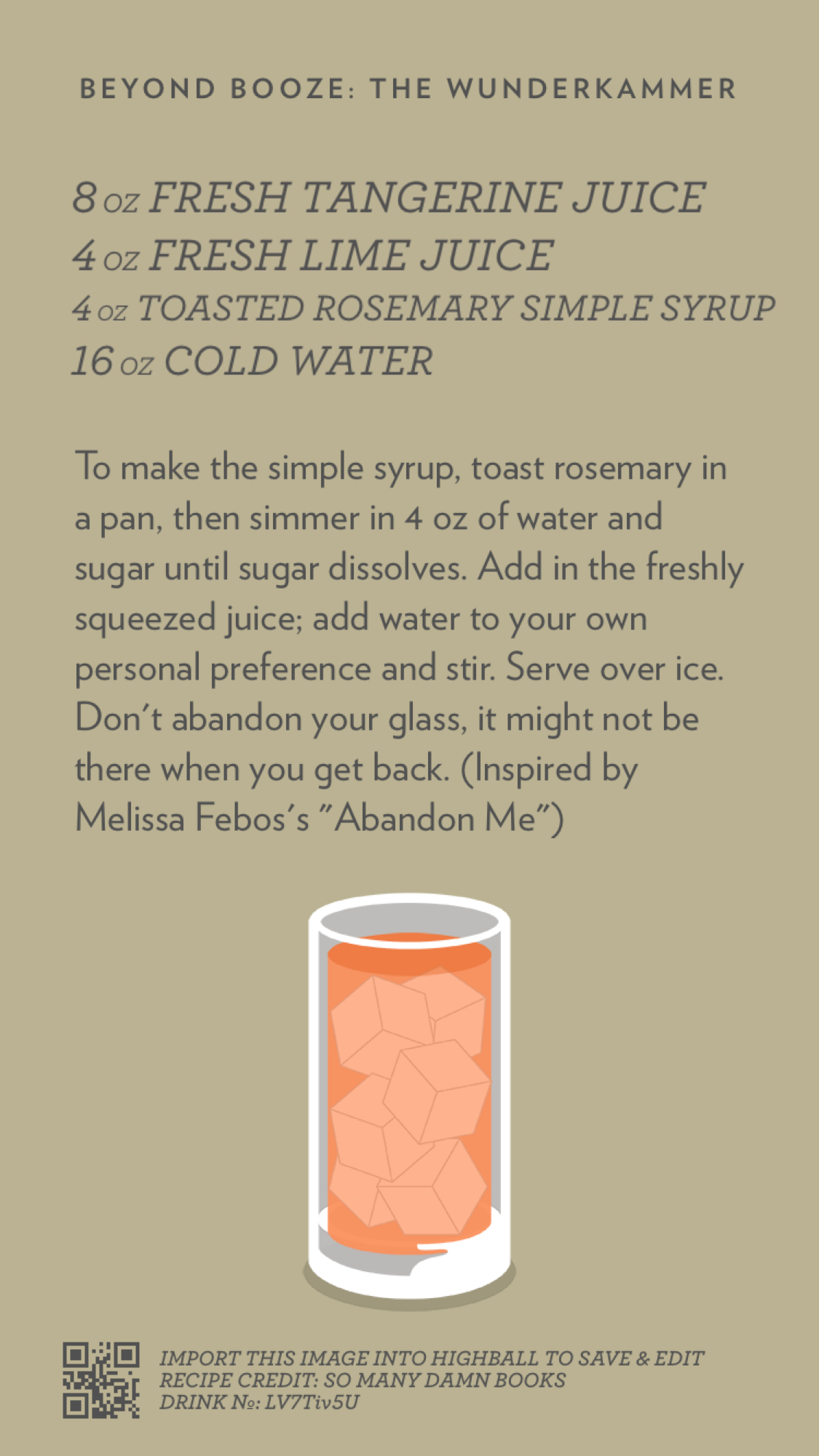 BEYOND BOOZE: THE WUNDERKAMMER