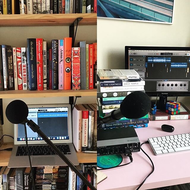 ep 135: Tales from the Public Domain
pictutred: two home studios
-on the left, @drewsof -on the right, @cdhermelin
new episode up today, reading aloud a couple selections from the public domain. which selections? listen and find out! go wherever you 