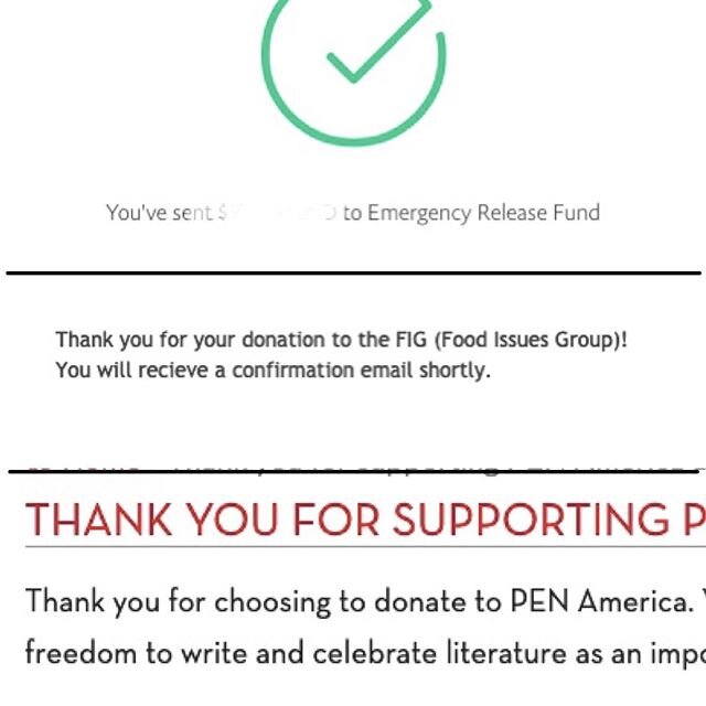Our #Friday reads this week is donating. We&rsquo;re also both sharing resources and more good places for donations from our individual accounts but we wanted to let y&rsquo;all know that we&rsquo;re standing with you, as individuals AND as a show. B