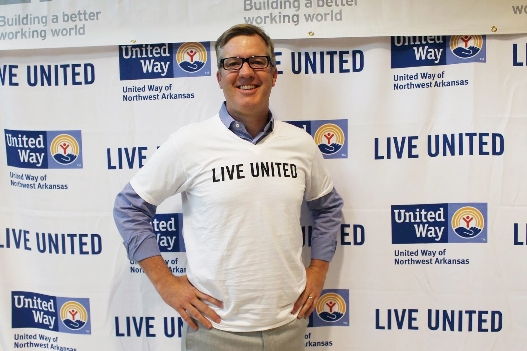 Todd Simmons, CEO of Simmons Foods, supports the United Way