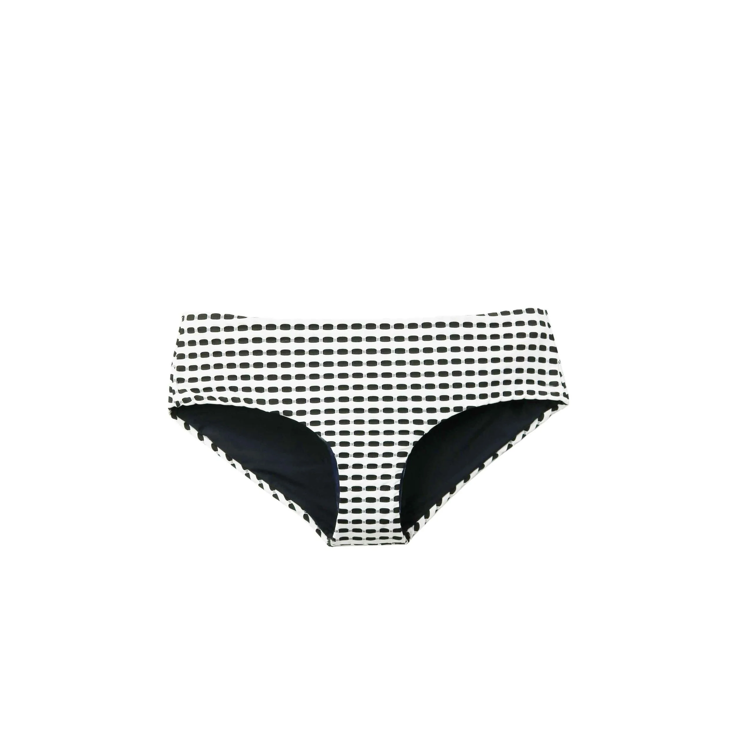 Estuaries Swimwear pearl bottom front-gringham-print.jpg
