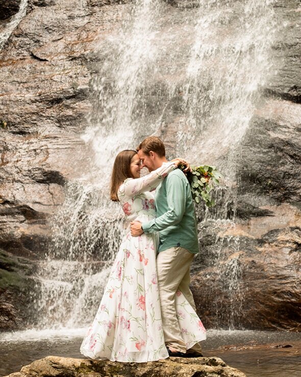 Carolina Elopement Photographer | NC Waterfall Elopement