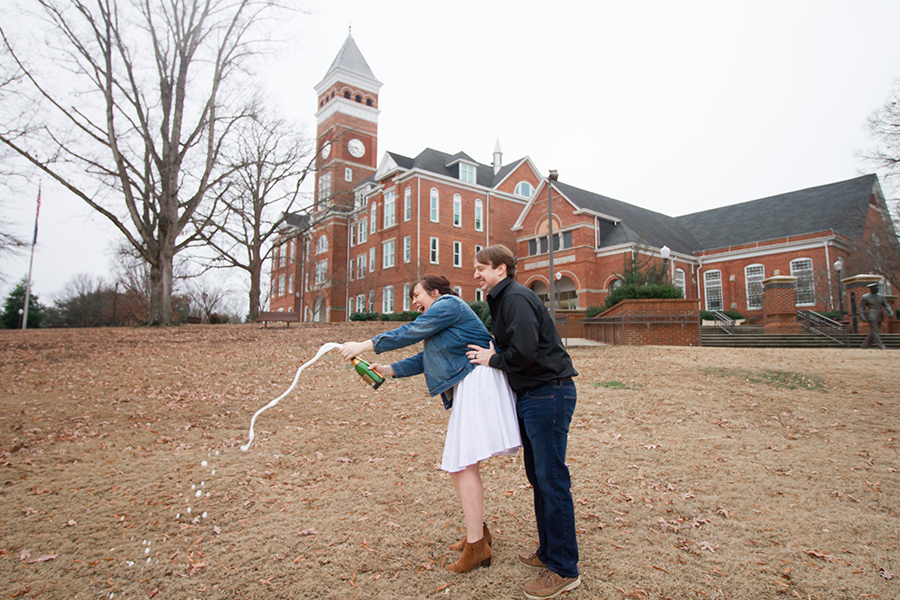 Elopement at Clemson University | Christine Scott Photography