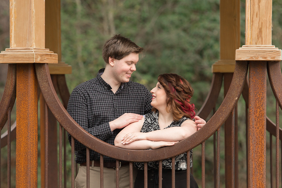 South Carolina Botanical Gardens Engagement Photos | Spring Engagement Photos at Clemson | Christine Scott Photography