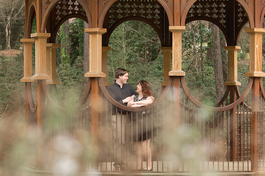 South Carolina Botanical Gardens Engagement Photos | Spring Engagement Photos at Clemson | Christine Scott Photography