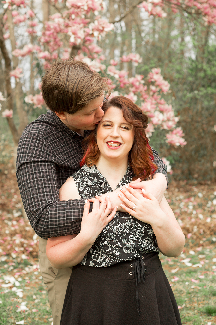 South Carolina Botanical Gardens Engagement Photos | Spring Engagement Photos at Clemson | Christine Scott Photography