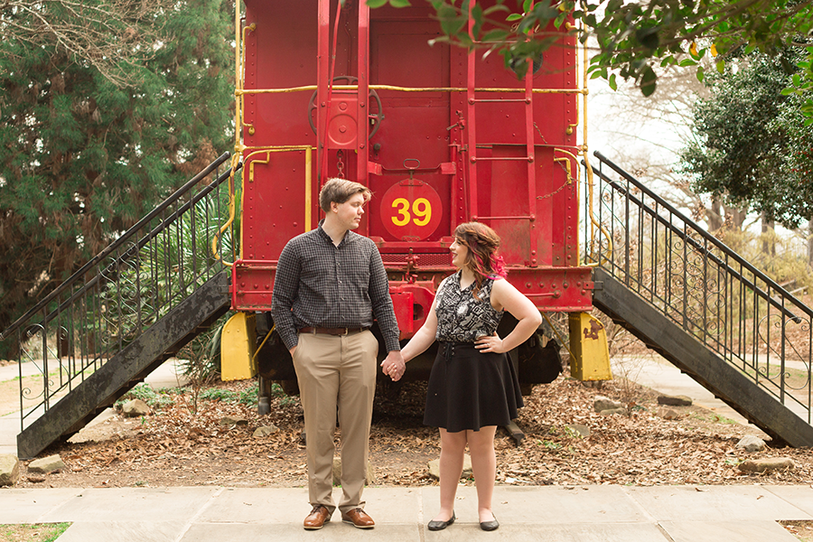 South Carolina Botanical Gardens Engagement Photos | Spring Engagement Photos at Clemson | Christine Scott Photography