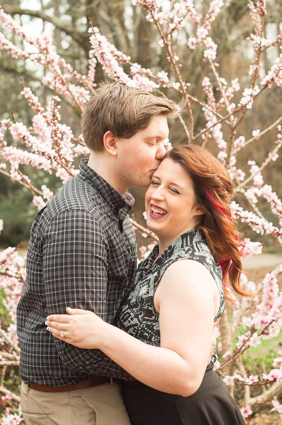 South Carolina Botanical Gardens Engagement Photos | Spring Engagement Photos at Clemson | Christine Scott Photography