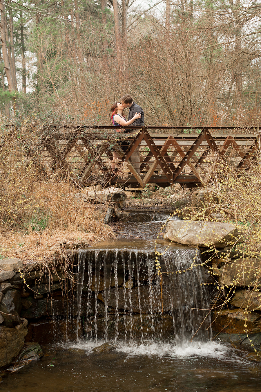 South Carolina Botanical Gardens Engagement Photos | Spring Engagement Photos at Clemson | Christine Scott Photography