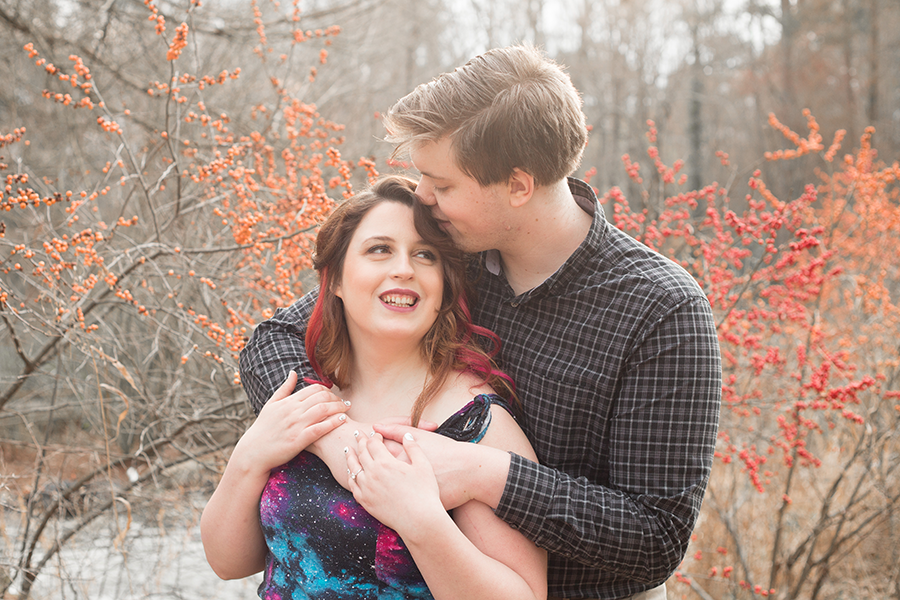 South Carolina Botanical Gardens Engagement Photos | Spring Engagement Photos at Clemson | Christine Scott Photography