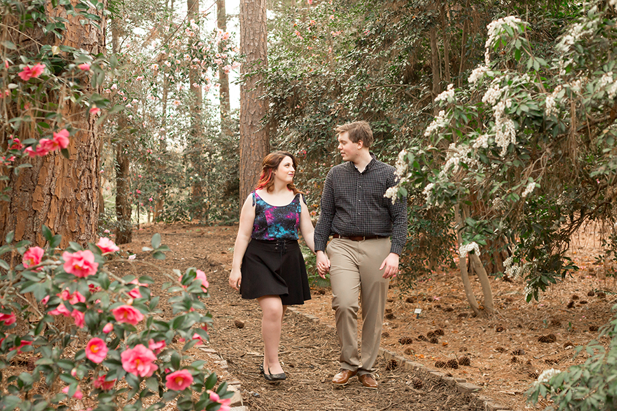 South Carolina Botanical Gardens Engagement Photos | Spring Engagement Photos at Clemson | Christine Scott Photography