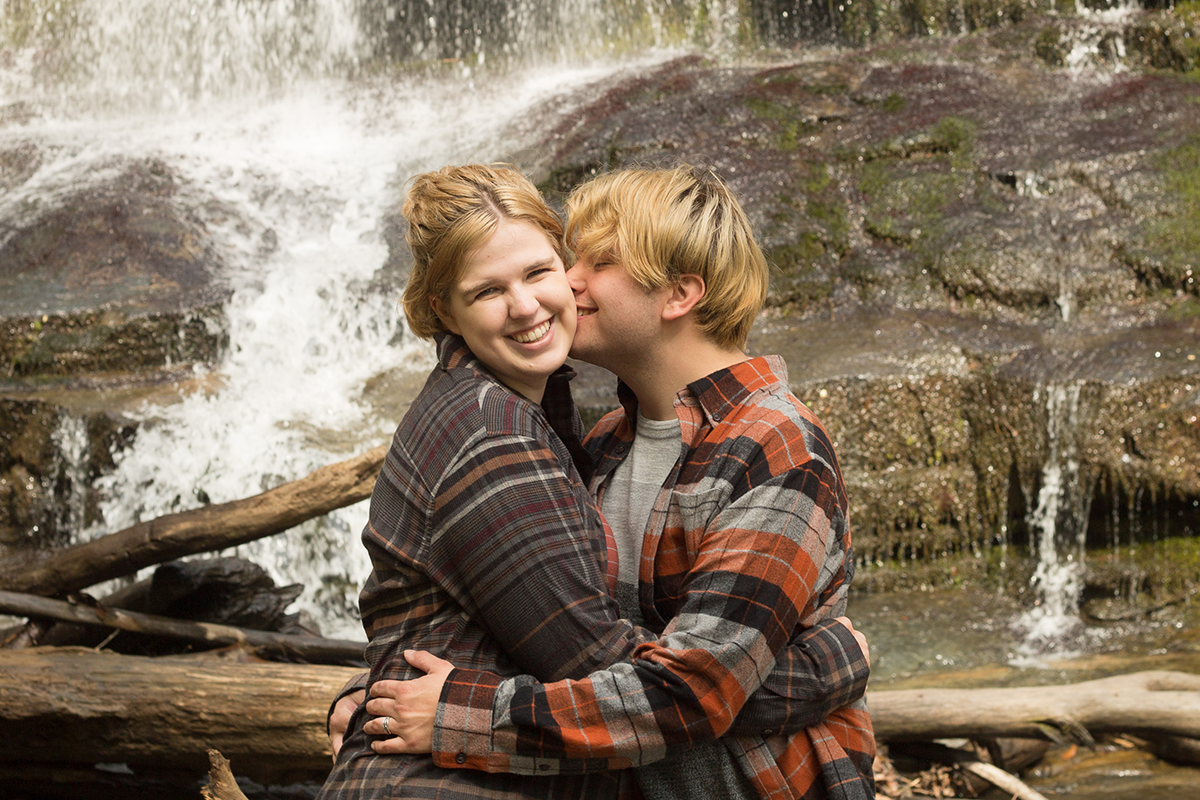 South Carolina Waterfall Engagement Photos | Christine Scott Photography