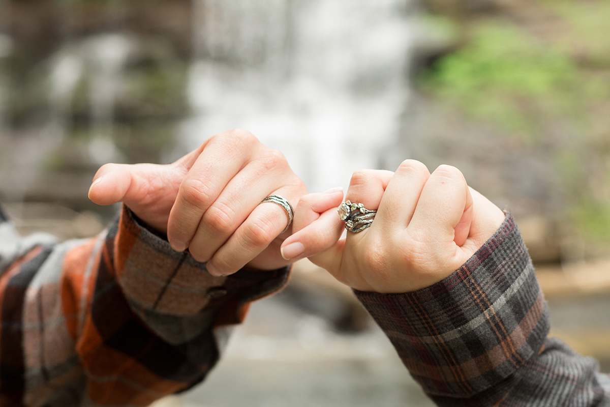 South Carolina Waterfall Engagement Photos | Christine Scott Photography