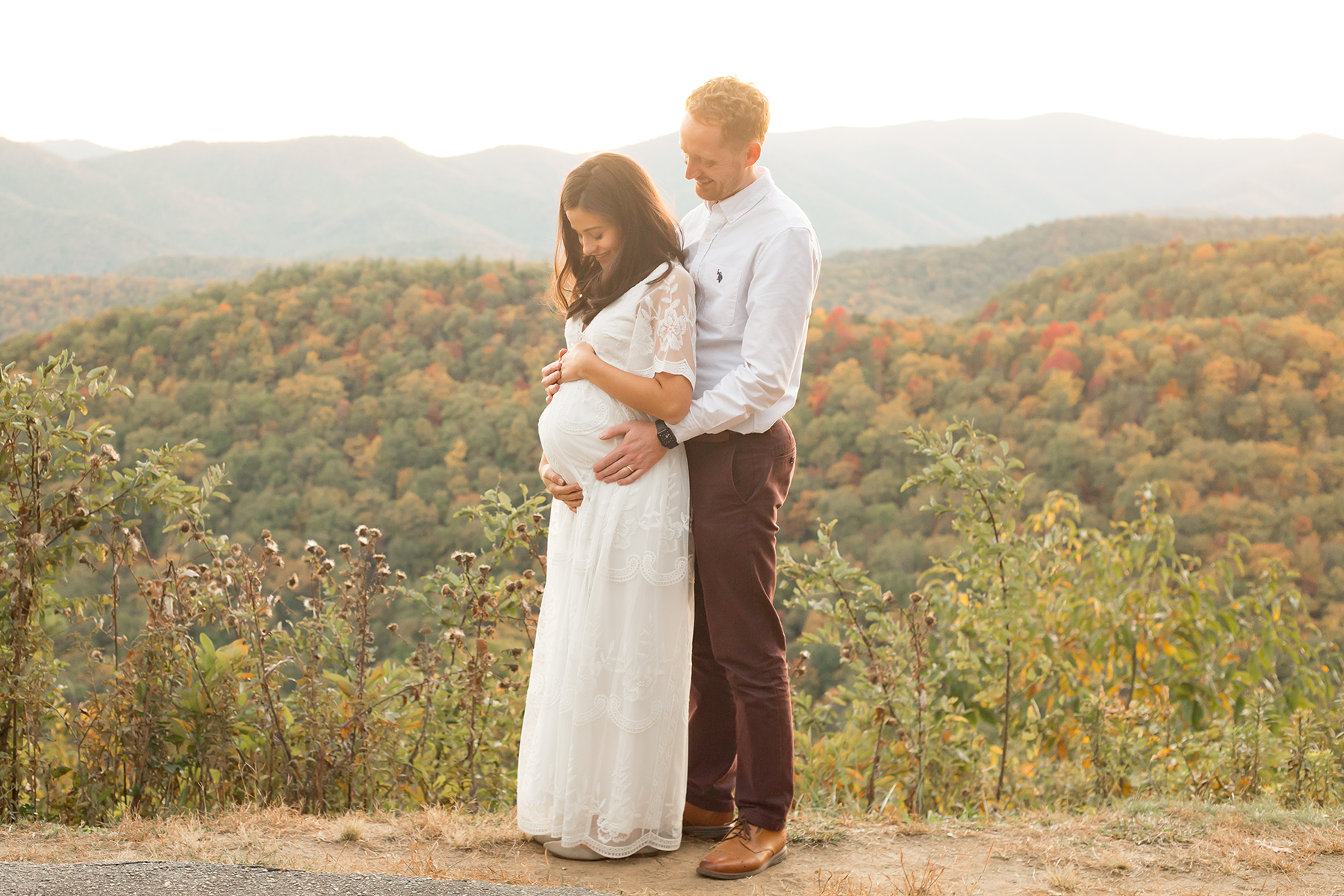 Asheville Maternity Photos | Lara and Stephen
