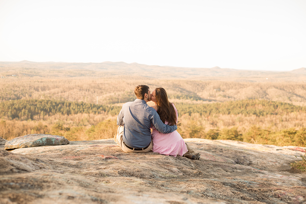 Engagement Photos at Bald Rock, South Carolina | Christine Scott Photography