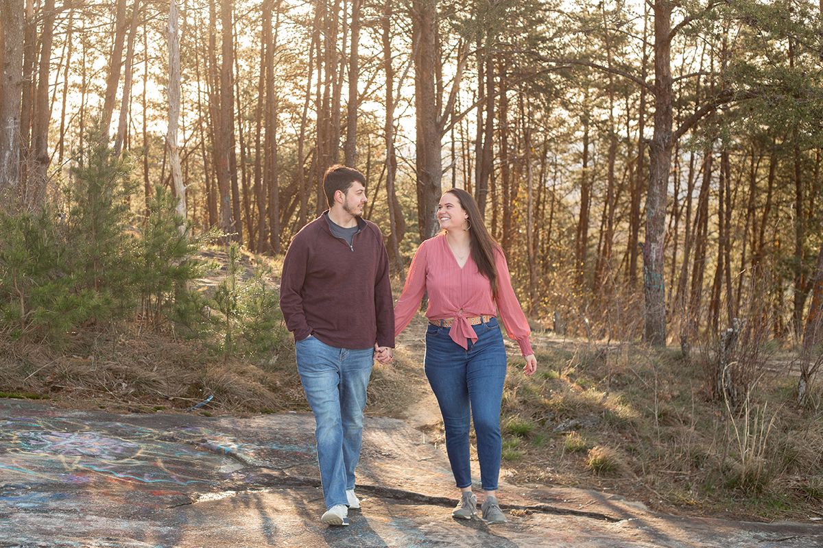 Engagement Photos at Bald Rock, South Carolina | Christine Scott Photography