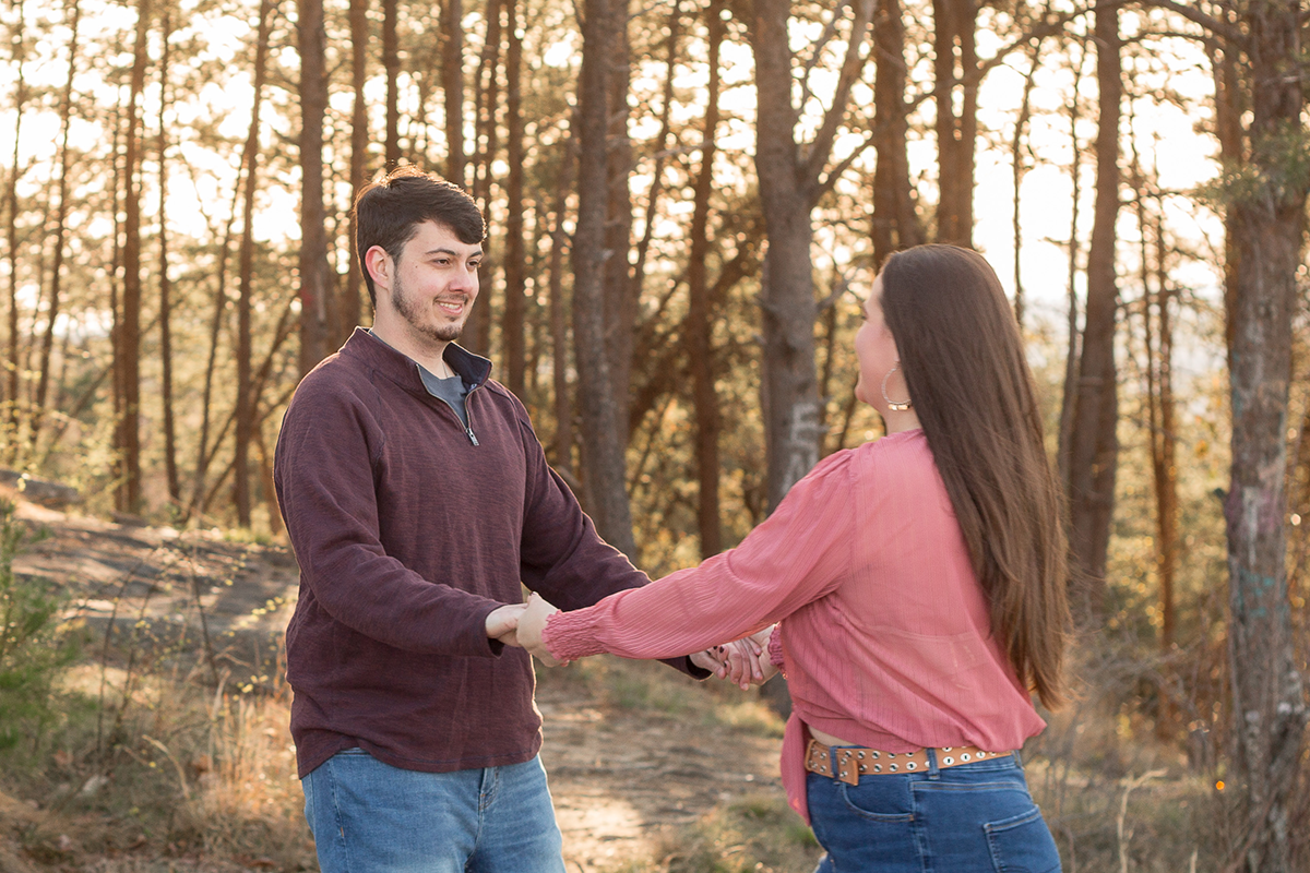 Engagement Photos at Bald Rock, South Carolina | Christine Scott Photography