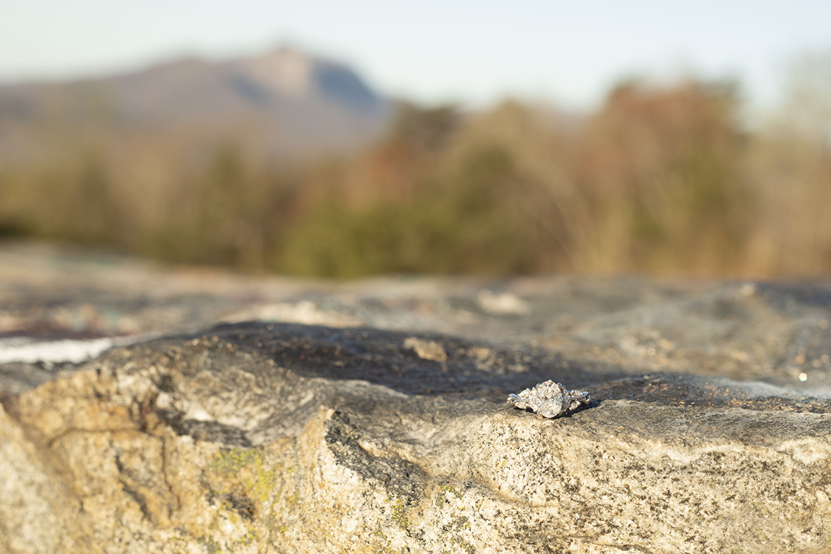 Engagement Photos at Bald Rock, South Carolina | Christine Scott Photography