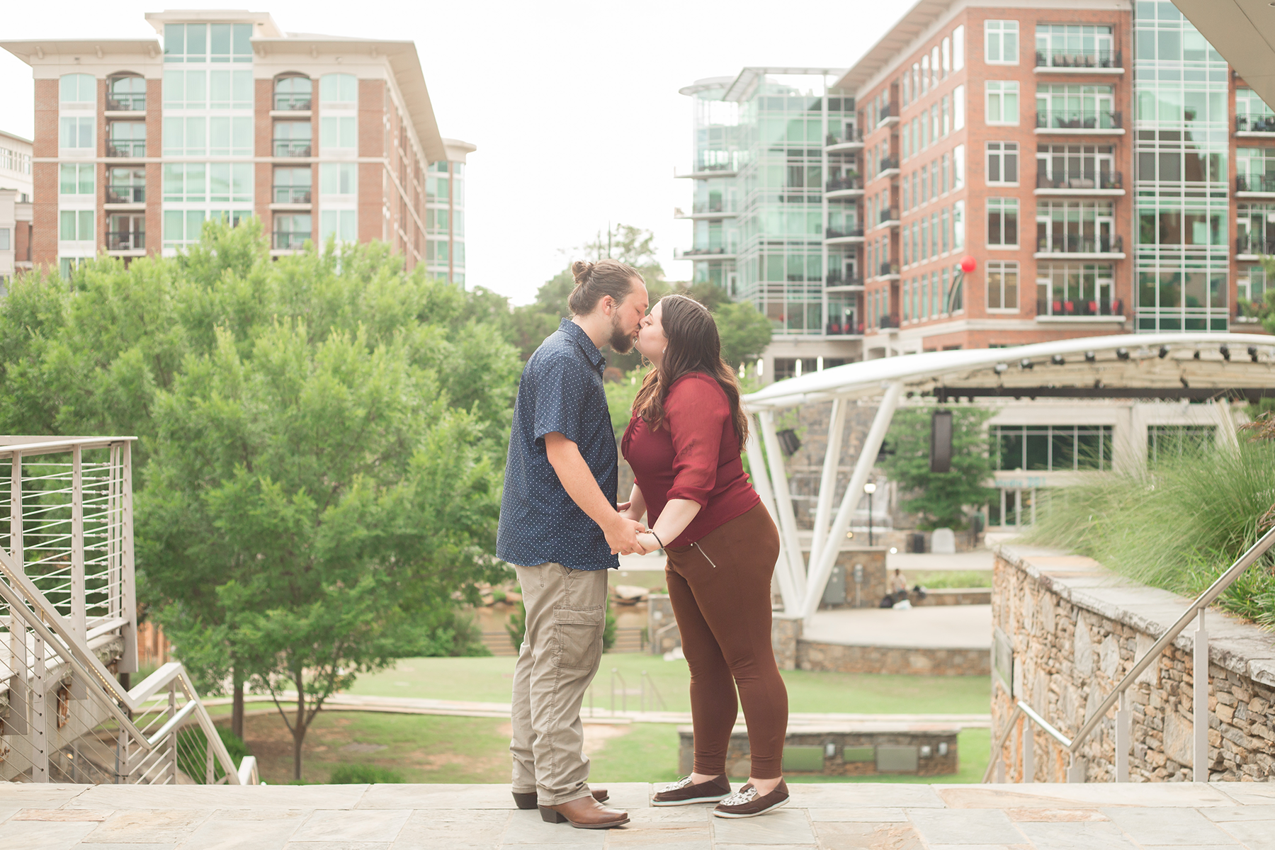 Falls Park Engagement Photos | Christine Scott Photography