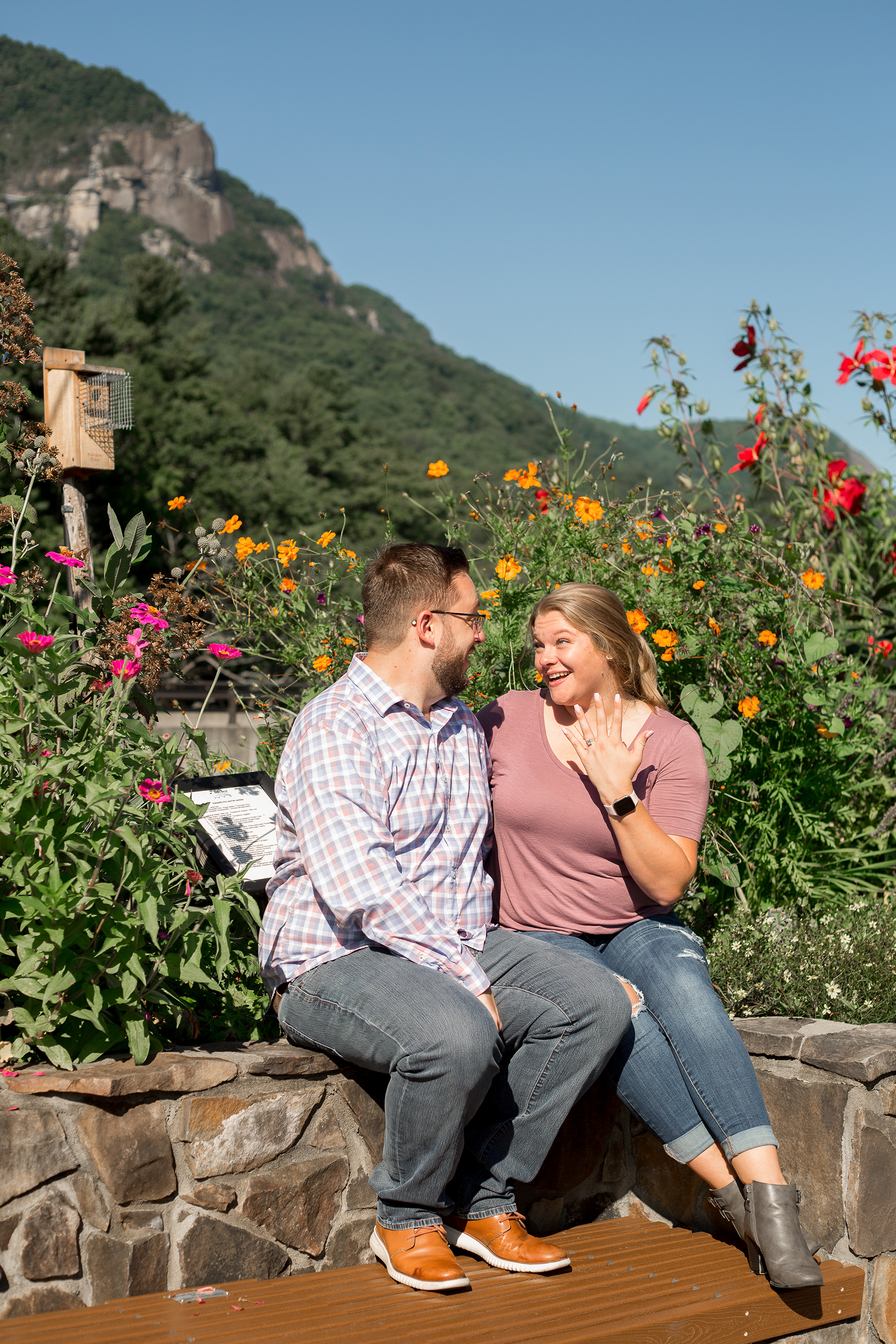 Chimney Rock, NC Engagement Photos