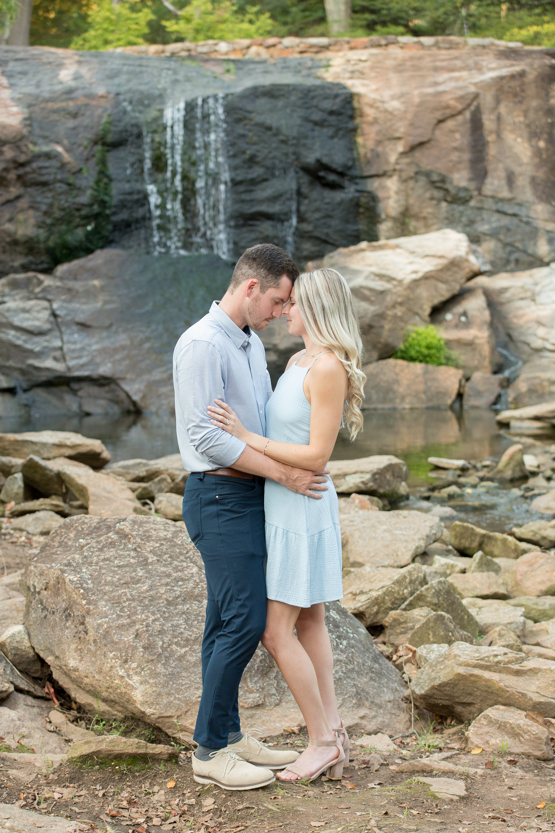 Rock Quarry Garden engagement photos | Christine Scott Photography