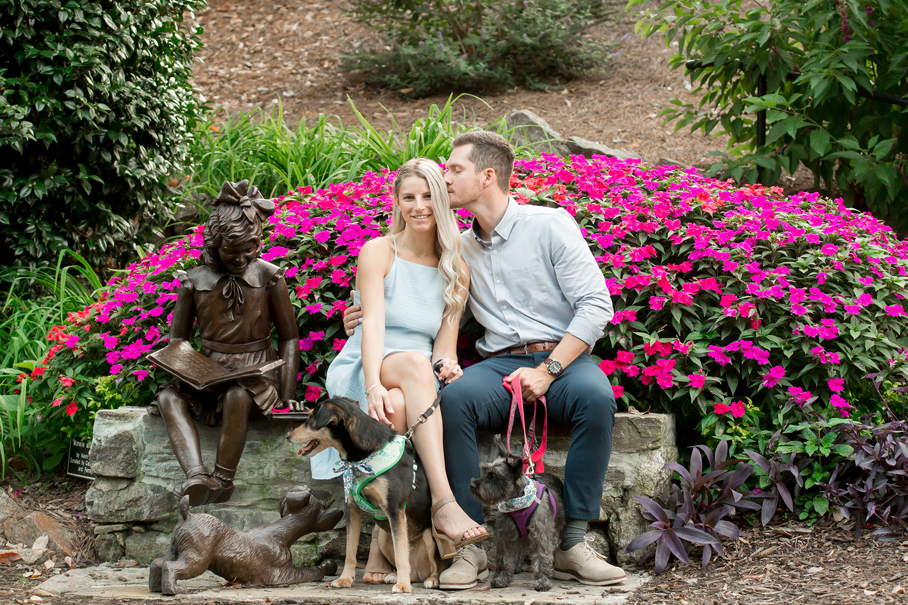 Rock Quarry Garden engagement photos | Christine Scott Photography